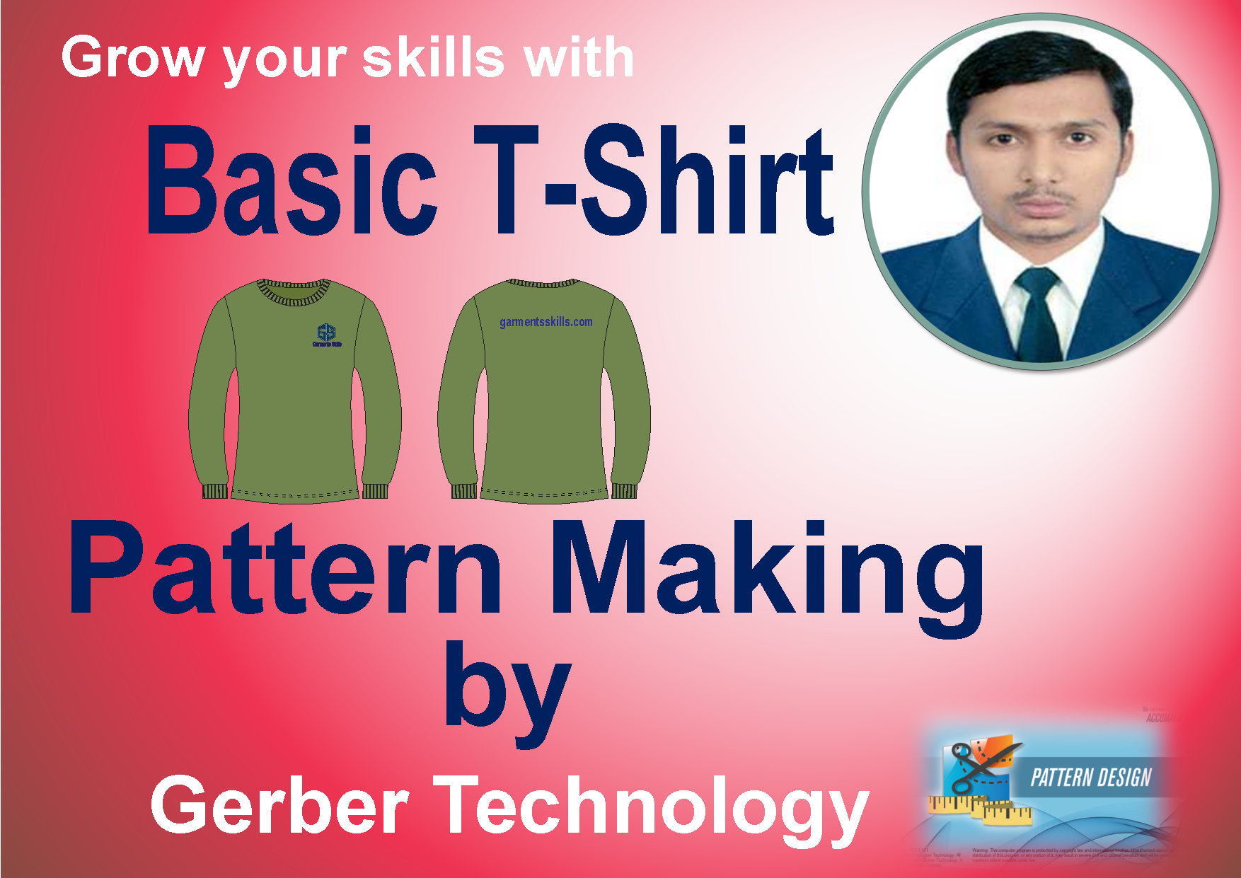 Basic T-Shirt Pattern making by Garber softwere